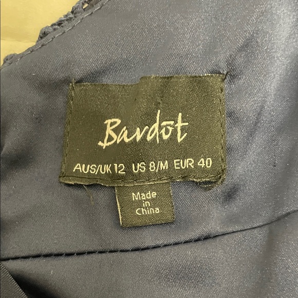 Bardot Fae Lace Dress in Deep Navy - Picture 6 of 6